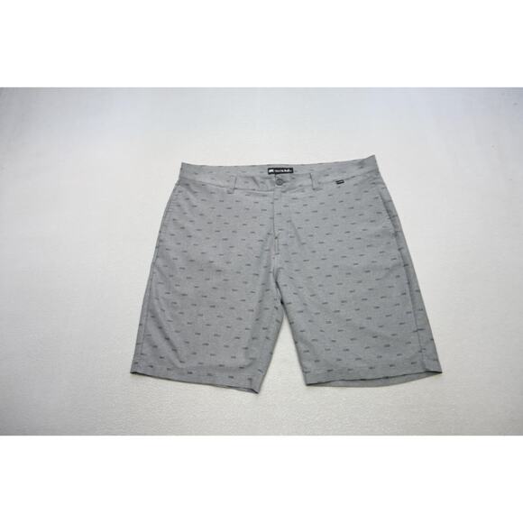 Travis Mathew Golf Shorts Gray Flat Dry Fitting Stretch Athletic Mens Size 40 - Picture 2 of 5
